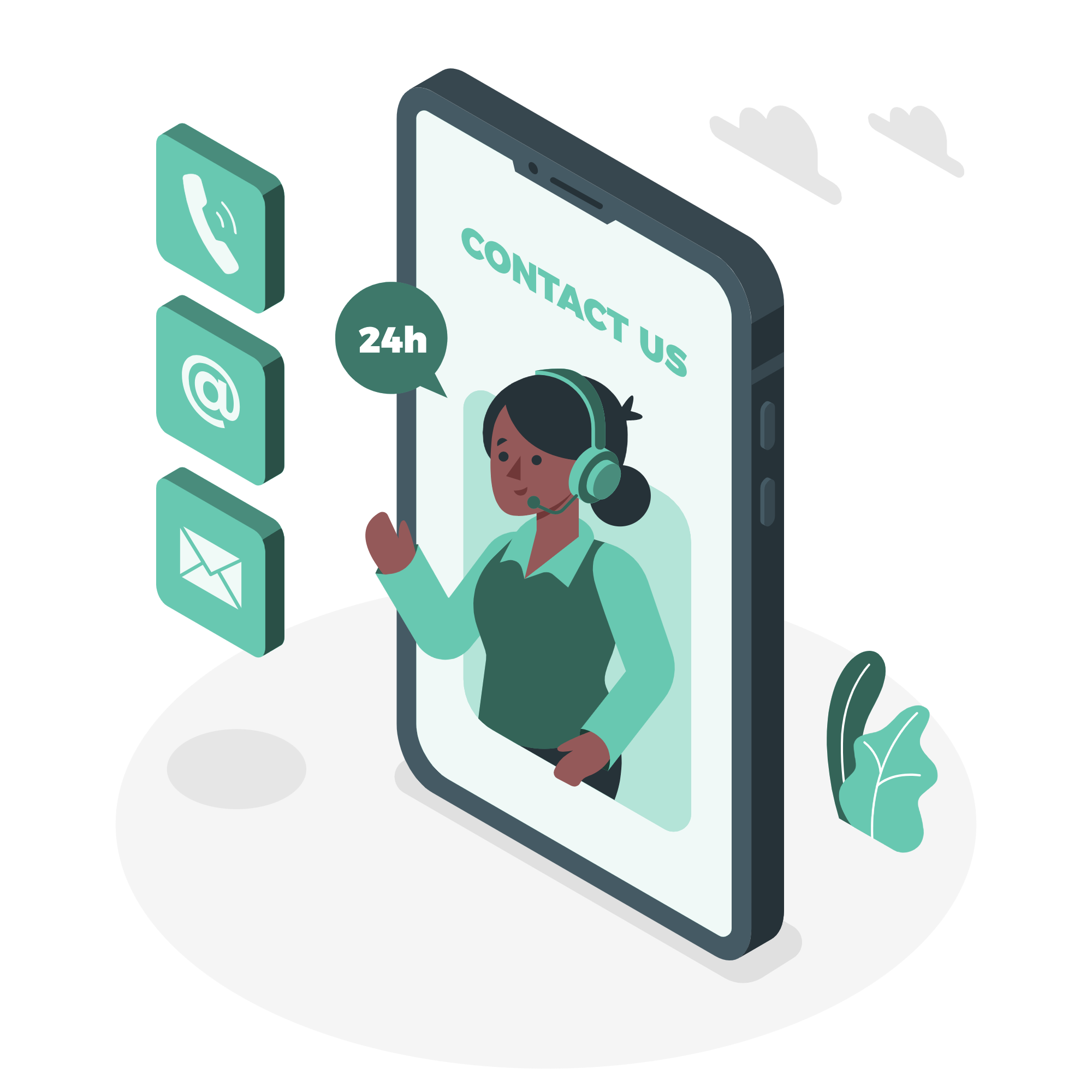 Contact illustration